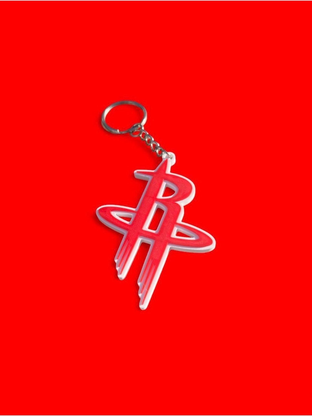 Houston Rockets keychain (3d printed) - Picture 2 of 4